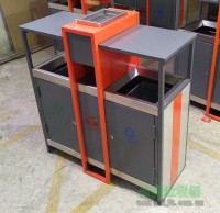 戶外社區鋼制分類垃圾桶