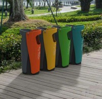 各式分類垃圾桶的對比