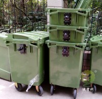 600L大型塑料分類垃圾桶車