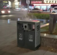 亂扔煙頭進垃圾桶,險些造成火災釀成大禍
