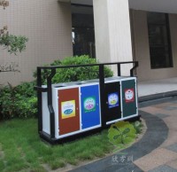 物業(yè)小區(qū)鋼板四分類垃圾箱