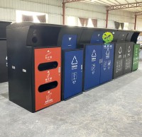 深圳新款玻金塑紙分類垃圾桶外罩