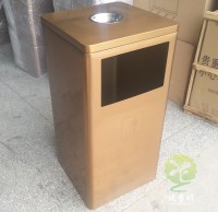 腐刻電鍍土豪金不銹鋼果皮箱