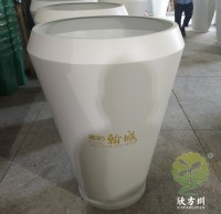 物業(yè)小區(qū)戶外烤漆不銹鋼花缽