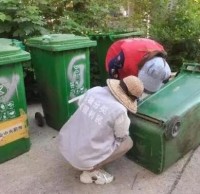 巧手修補垃圾桶,為走馬嶺街督導員點贊