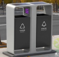 太陽能滅蚊燈不銹鋼分類垃圾桶,點亮智慧健康生活